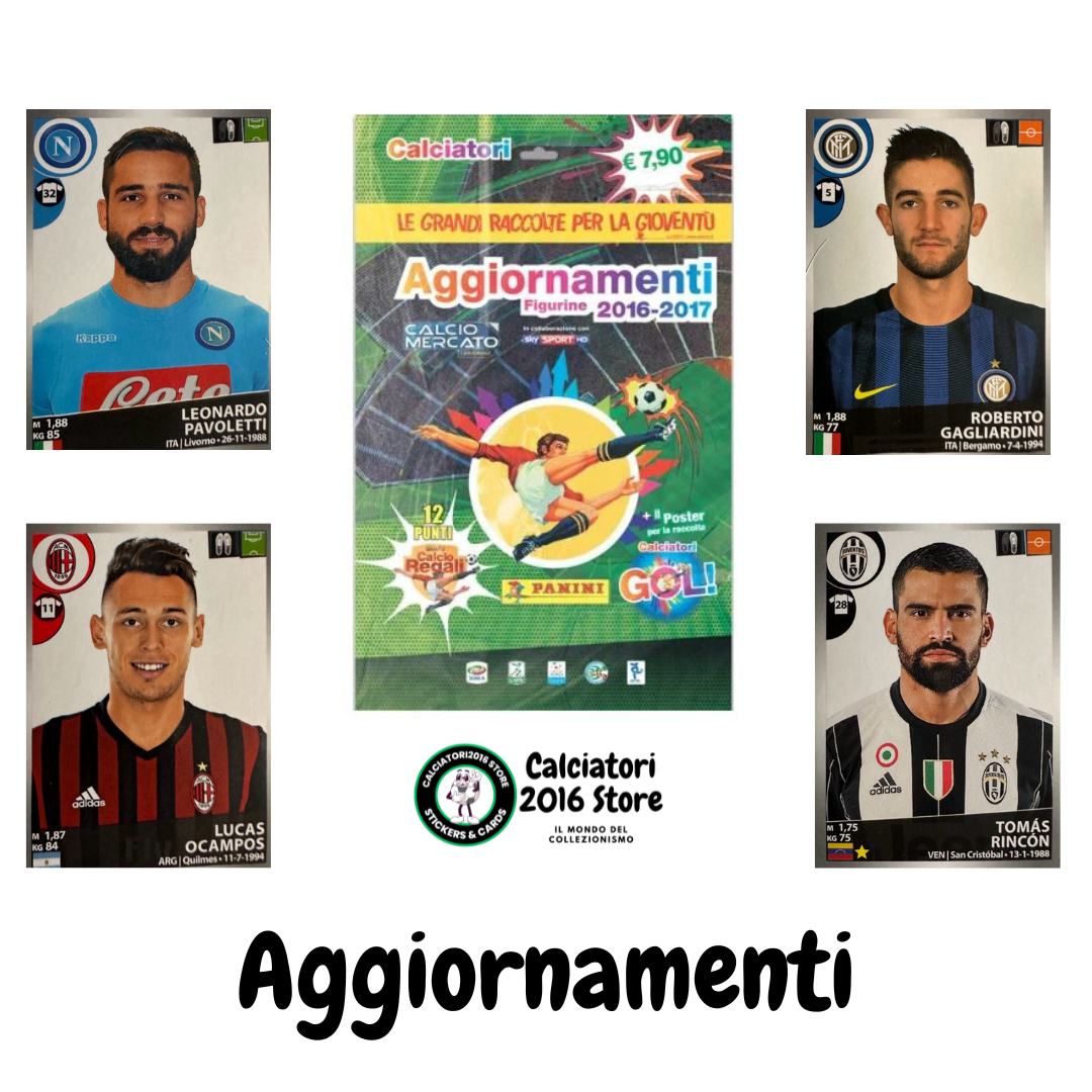 Calciatori panini 2016/17 - Scegli figurina Aggiornamenti Da M1 a M48