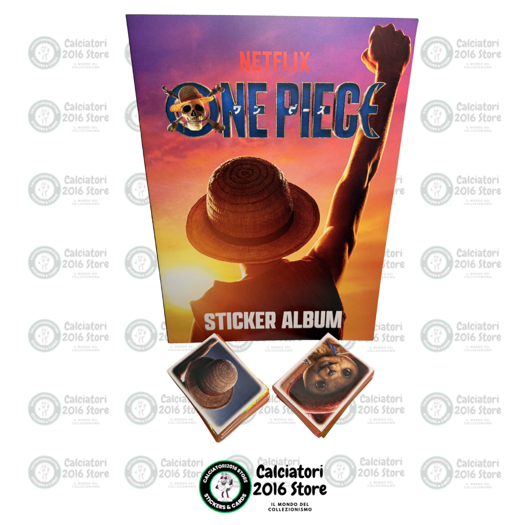 One Piece Diramix Netflix 2026 - Album vuoto + Set completo 185 figurine