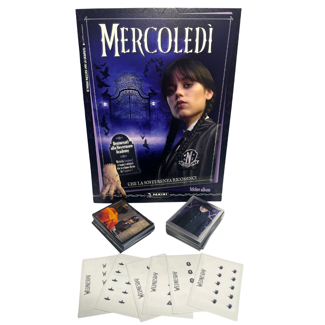 Panini Mercoledì 2 Wednesday - Album + Set Completo 192 Figurine + 6 Tattoo