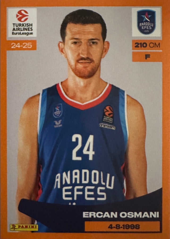EuroLeague 2024/25 Panini mancolista - Scegli figurina da 1 a 100