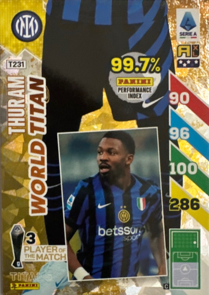 Adrenalyn XL Titans 2025 mancolista - Scegli Card da 201 a 231