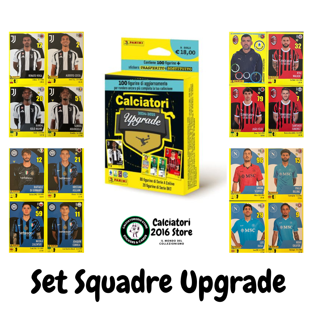 Calciatori Panini 2024/25 - Scegli Squadra Upgrade Aggiornamenti