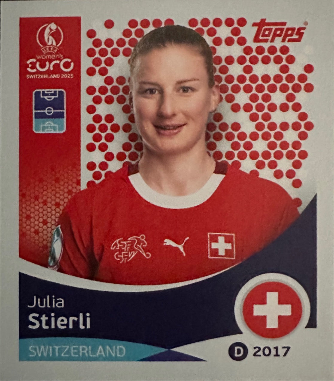 Women's Euro 2025 Switzerland - Scegli figurina da 1 a 100