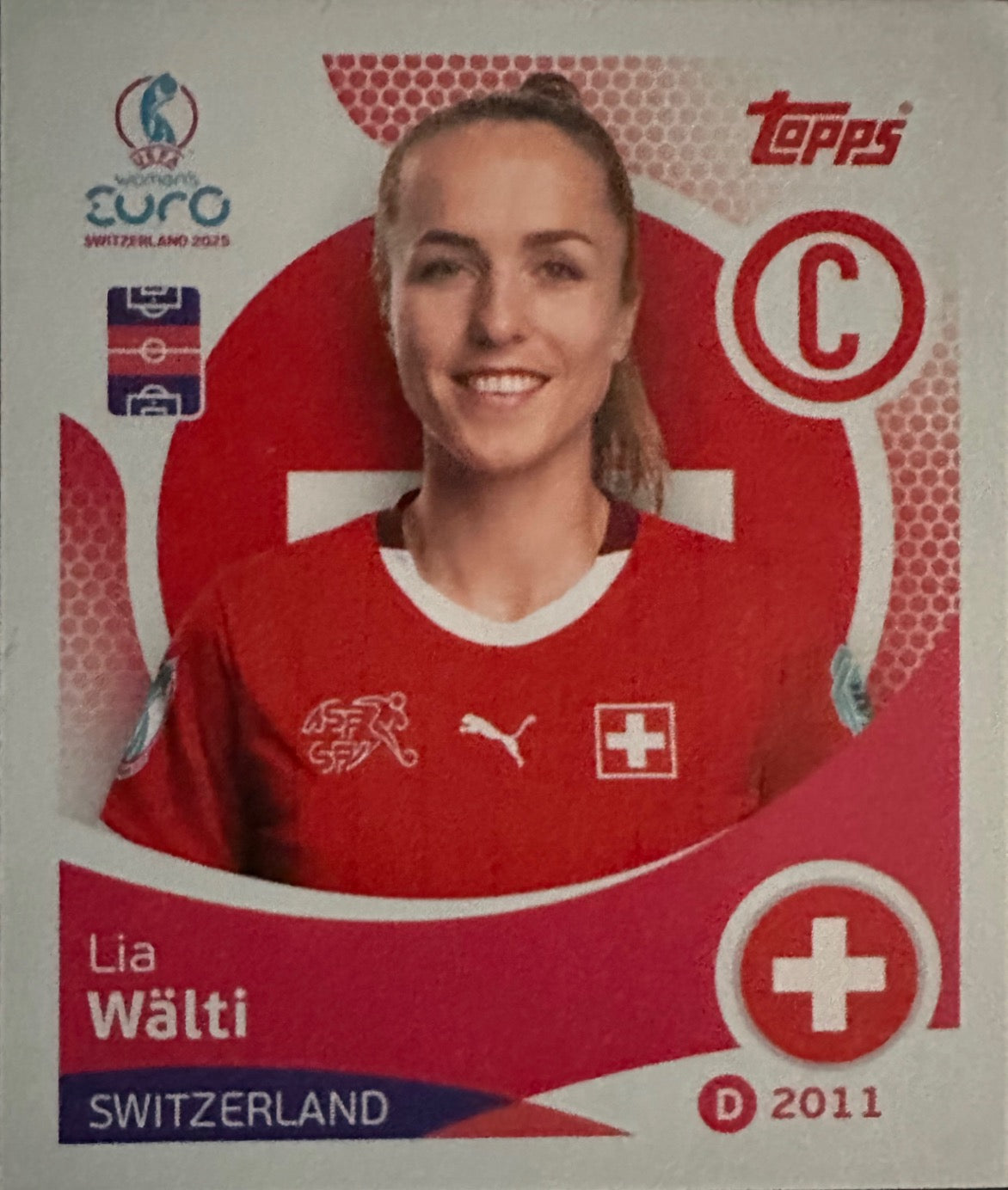 Women's Euro 2025 Switzerland - Scegli figurina da 1 a 100
