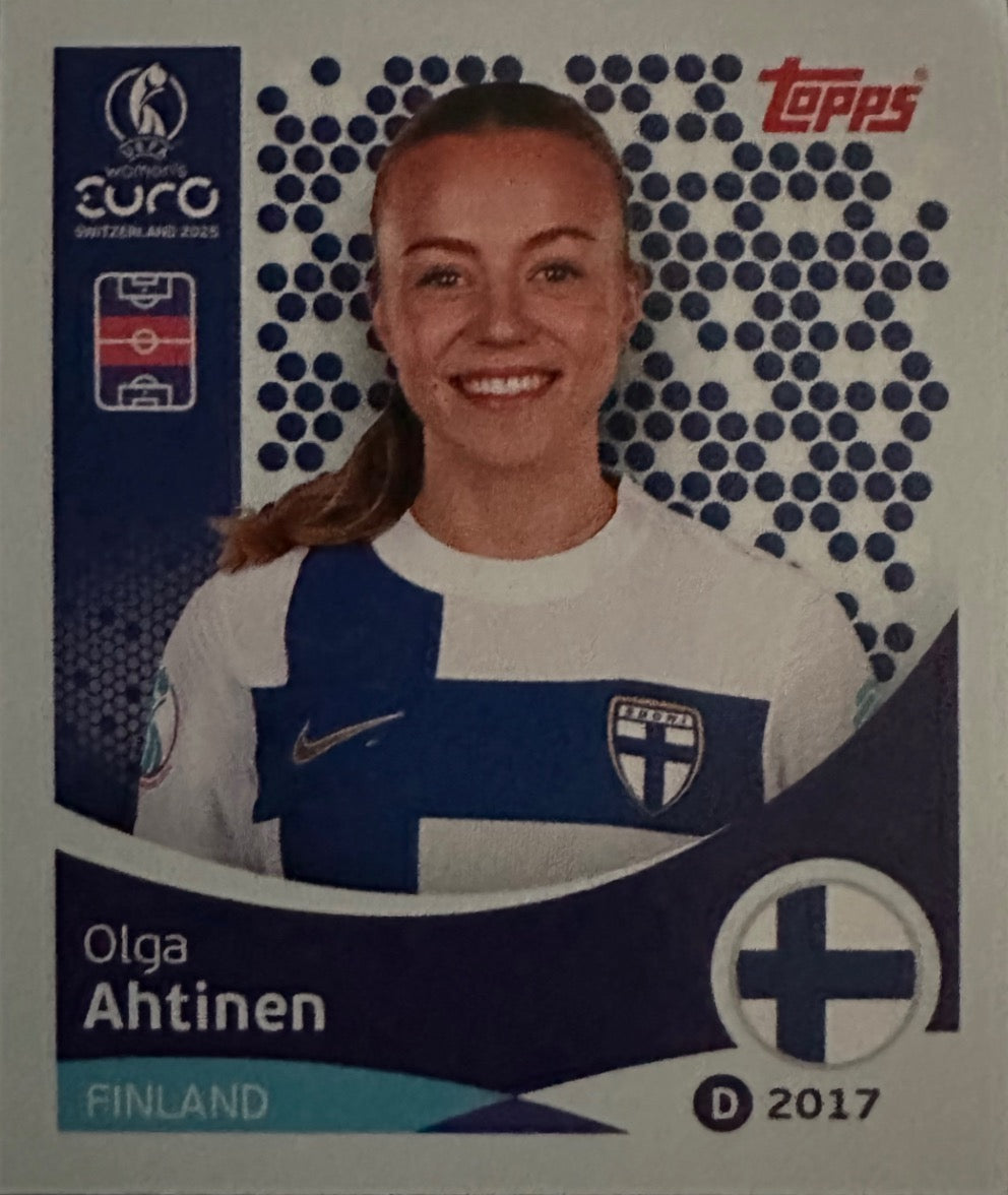 Women's Euro 2025 Switzerland - Scegli figurina da 1 a 100