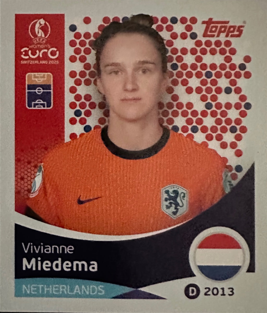 Women's Euro 2025 Switzerland - Scegli figurina da 201 a 300