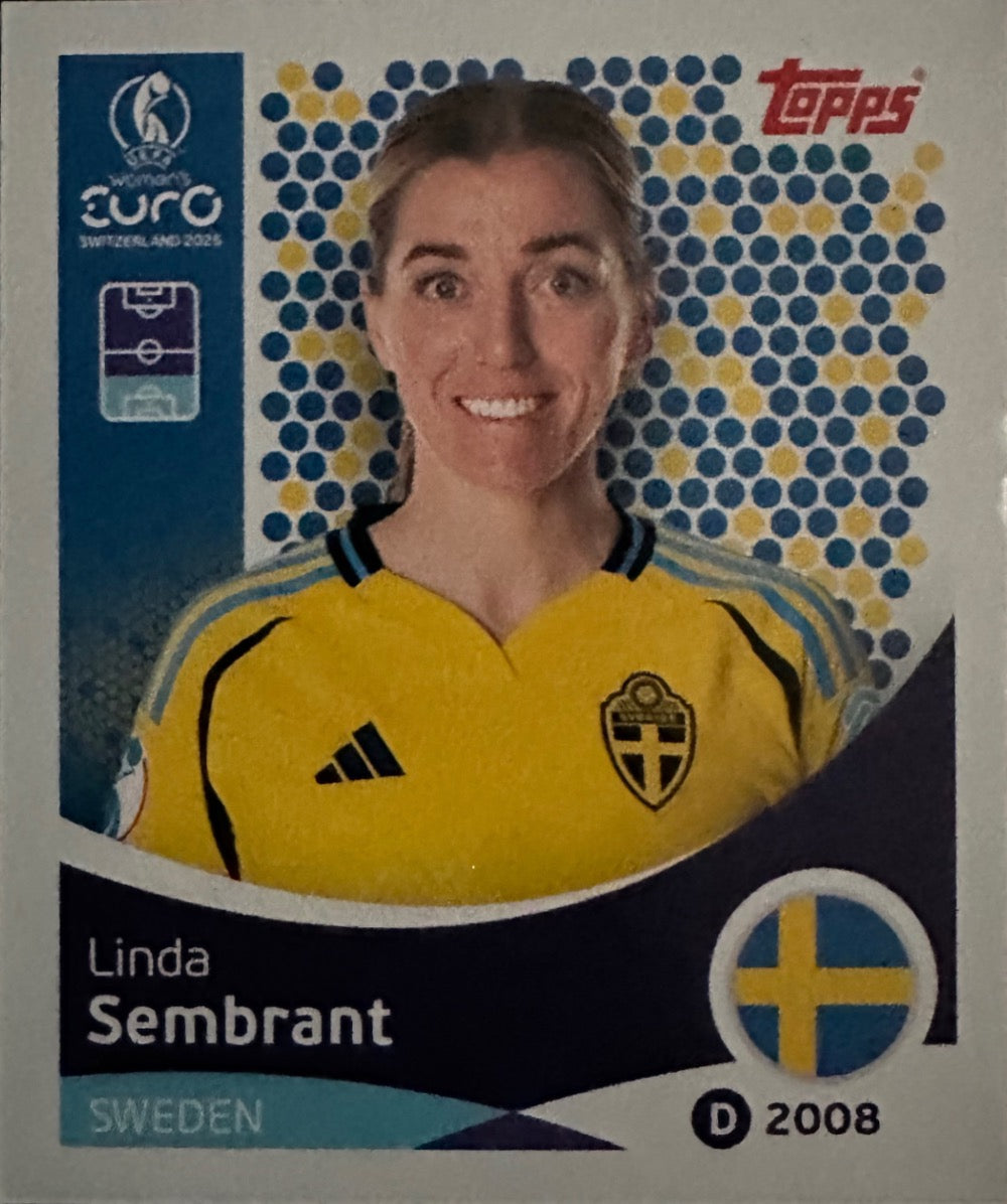 Women's Euro 2025 Switzerland - Scegli figurina da 201 a 300
