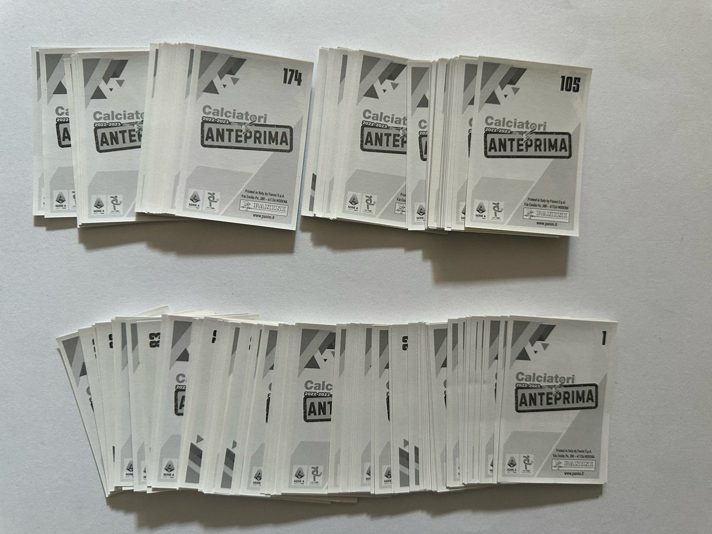 Calciatori Anteprima 2022/23 Panini - Album vuoto + Lotto 206 Figurine diverse