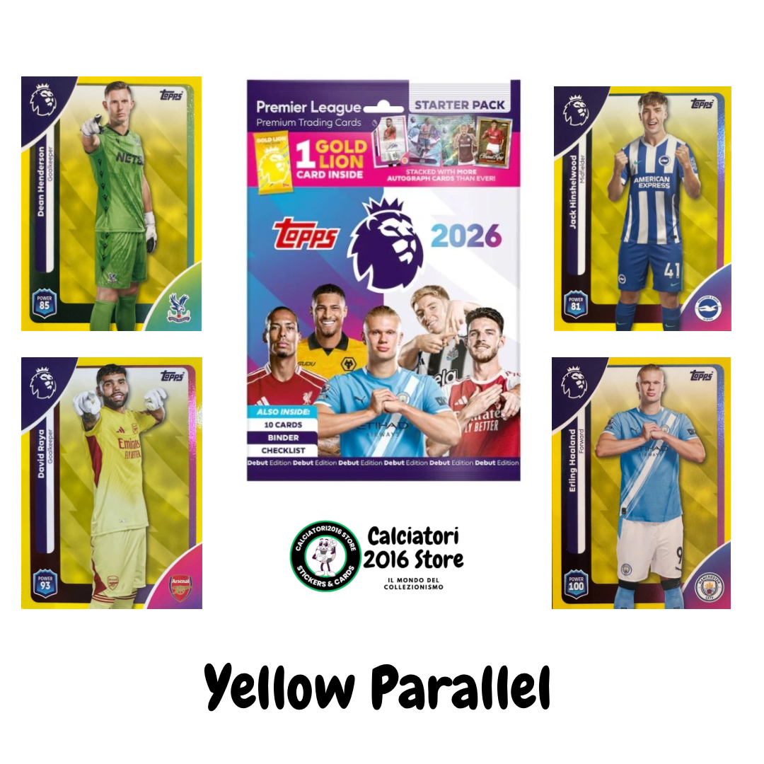 Topps Premier League 2025/26 2026 Scegli Card #1-360 Yellow Parallel