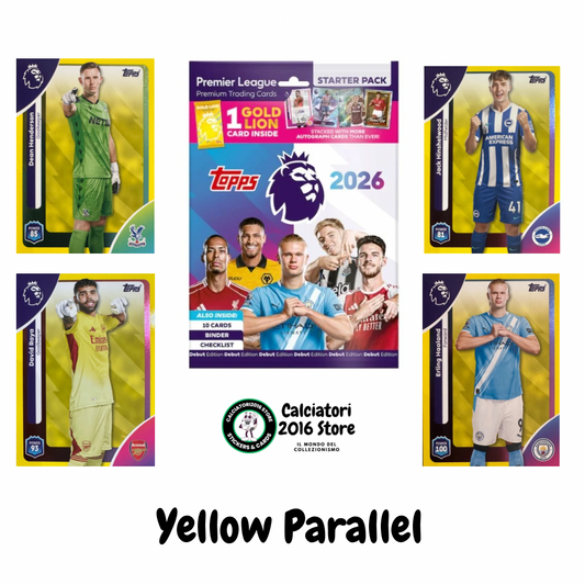 Topps Premier League 2025/26 2026 Scegli Card #1-360 Yellow Parallel