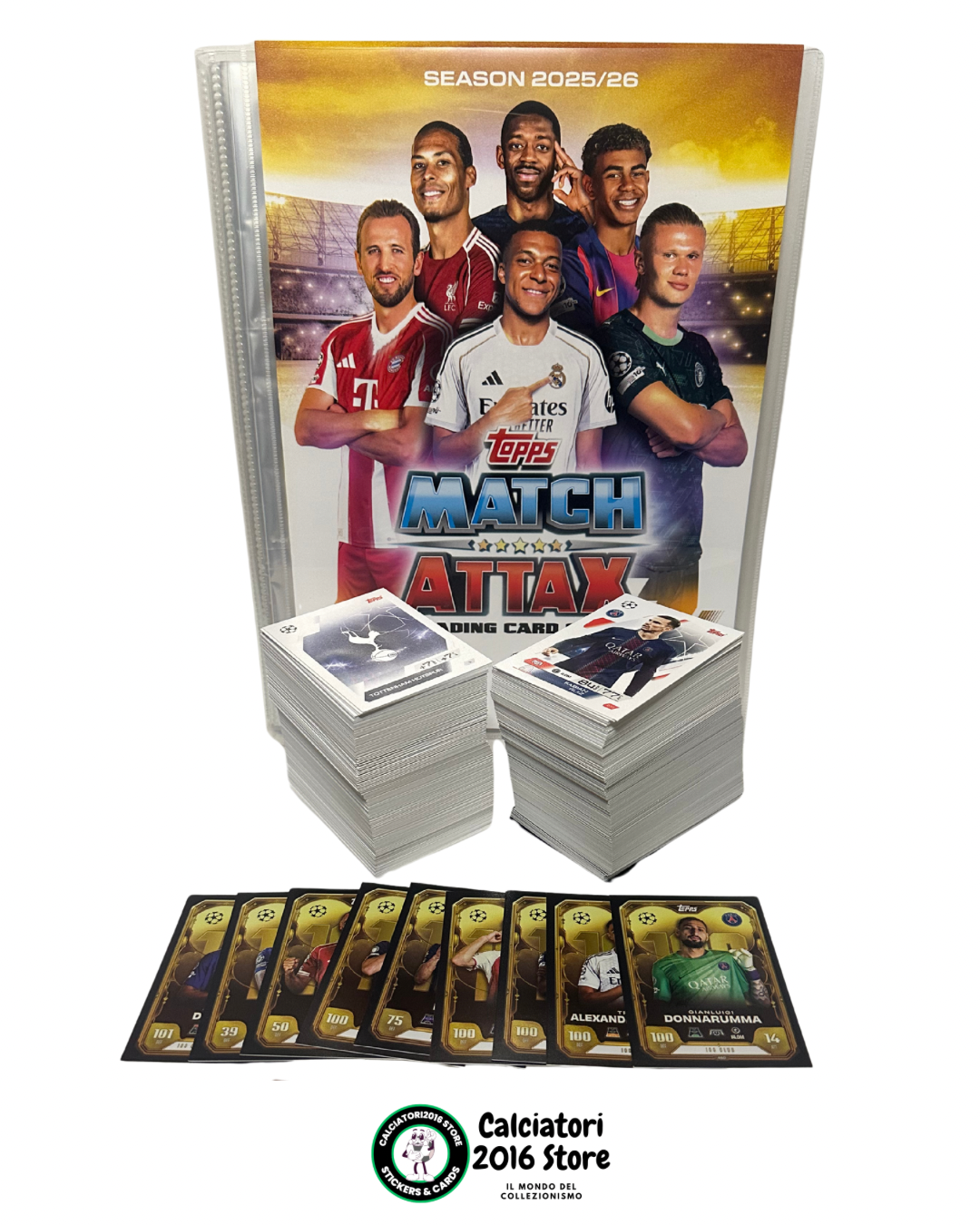 Topps Match Attax 2025/26 Champions League - Raccoglitore + Set Completo 470 Card