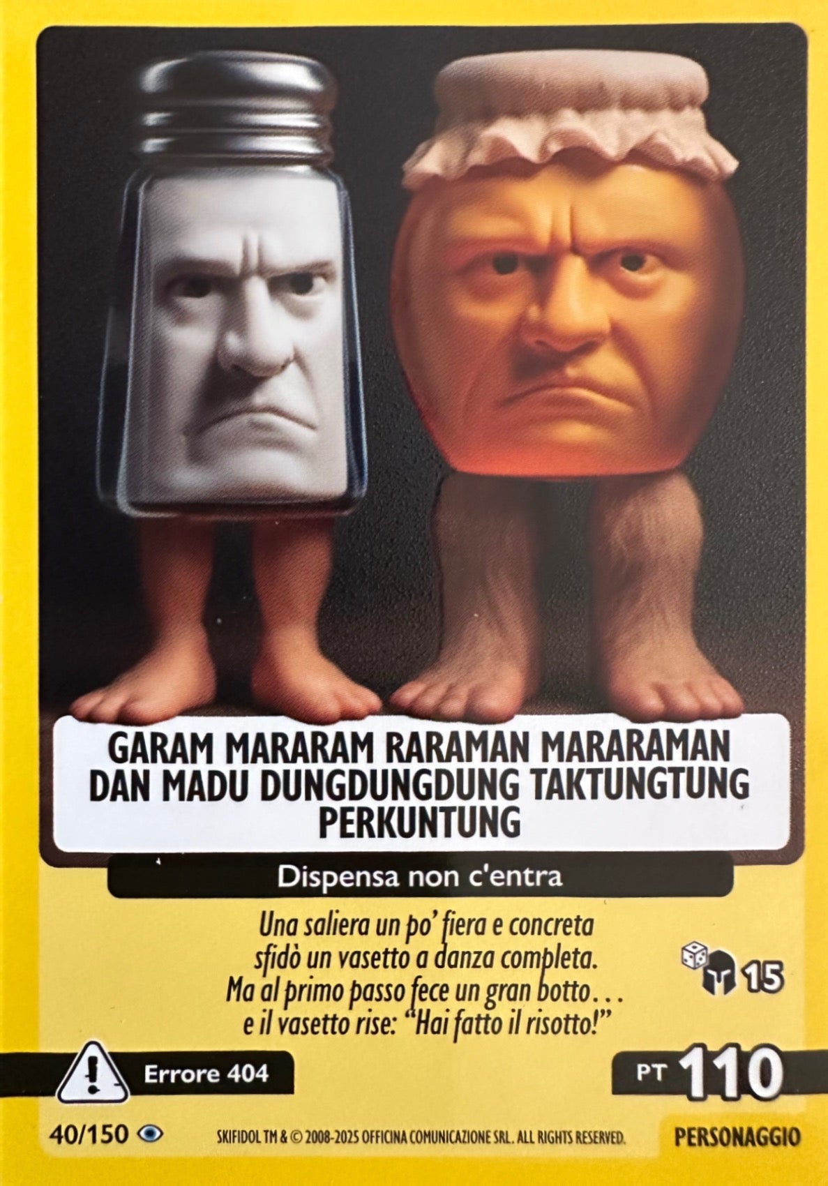 Skifidol Italian Brainrot Universo Psichedelico mancolista - Scegli Card da 1 a 100