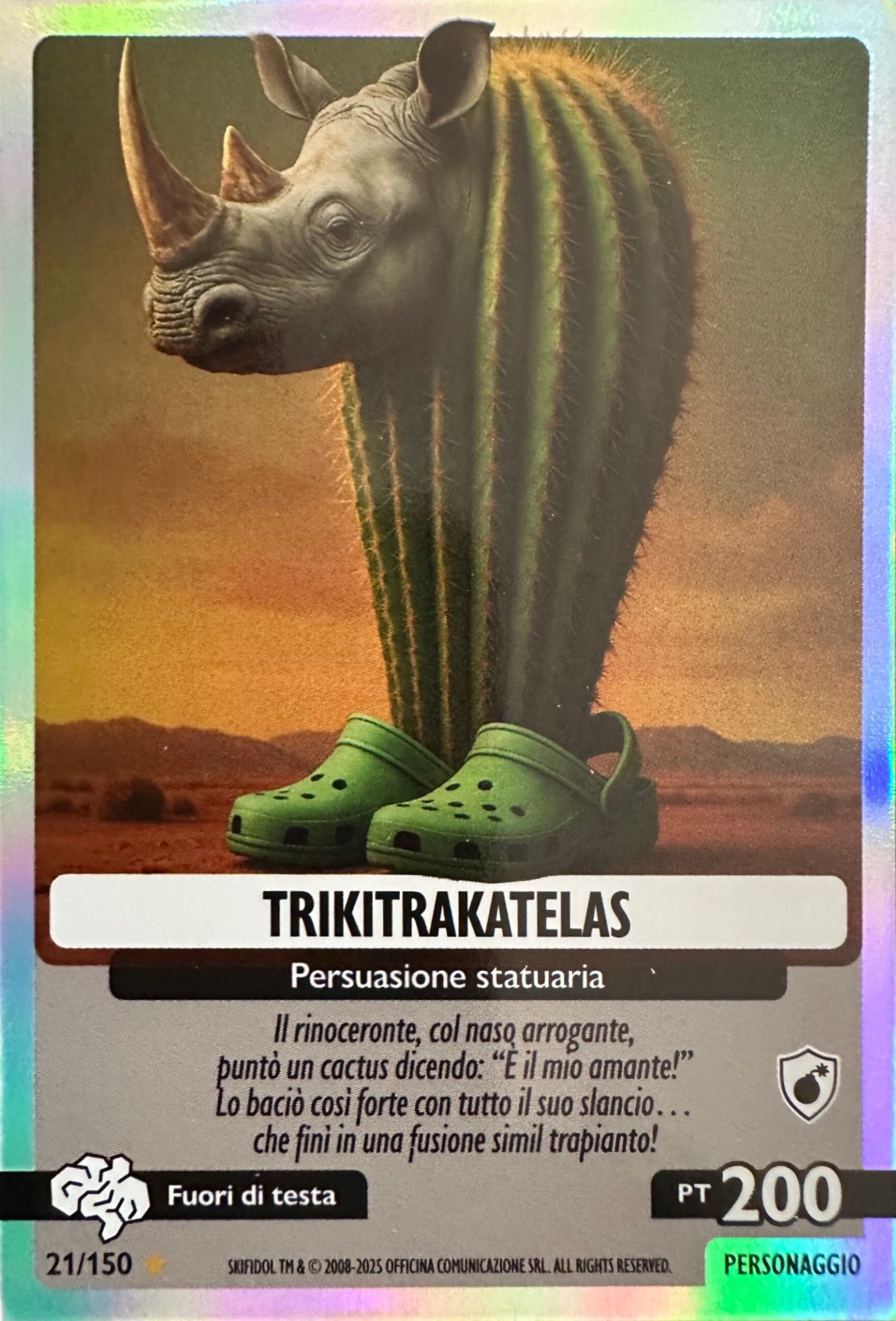 Skifidol Italian Brainrot Universo Psichedelico mancolista - Scegli Card da 1 a 100