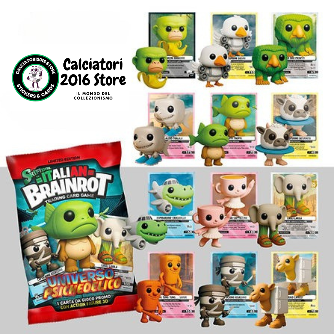 Skifidol Italian Brainrot Universo Psichedelico - Scegli Personaggi 3D + Card Promo