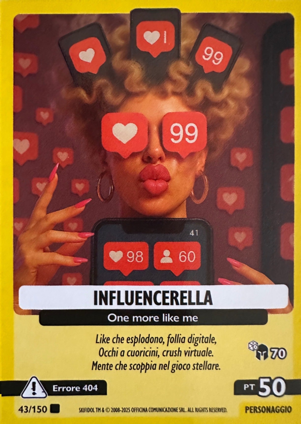 Skifidol Italian Brainrot Allucinazione Cosmica mancolista - Scegli Card da 1 a 100