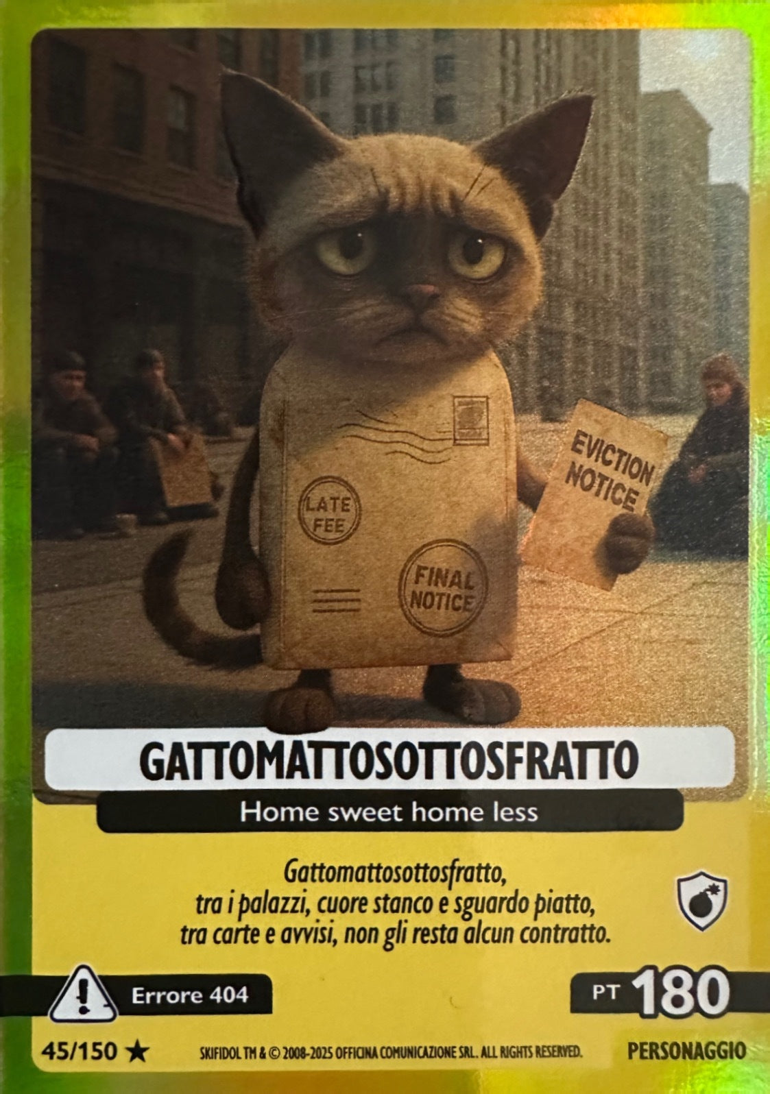 Skifidol Italian Brainrot Allucinazione Cosmica mancolista - Scegli Card da 1 a 100