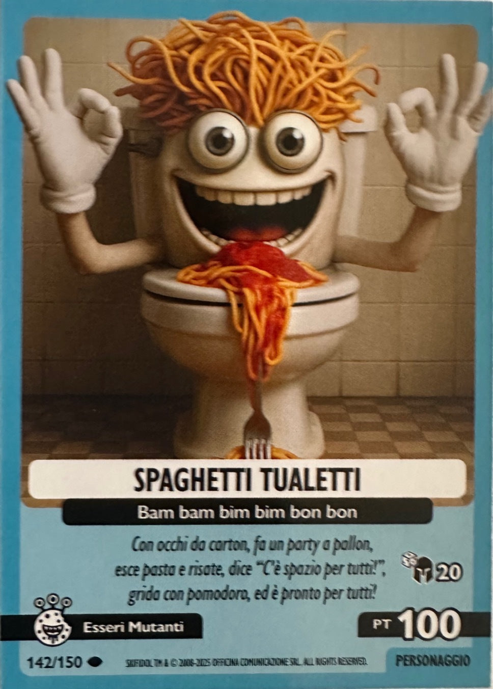 Skifidol Italian Brainrot Allucinazione Cosmica mancolista - Scegli Card da 101 a 150