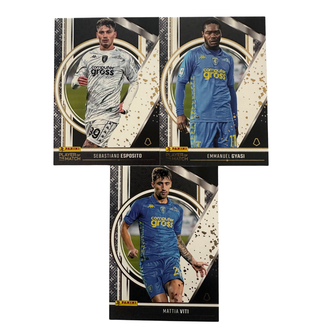 Player of the Match 2024/25 Panini - Scegli squadra completa Juventus Inter Milan Napoli