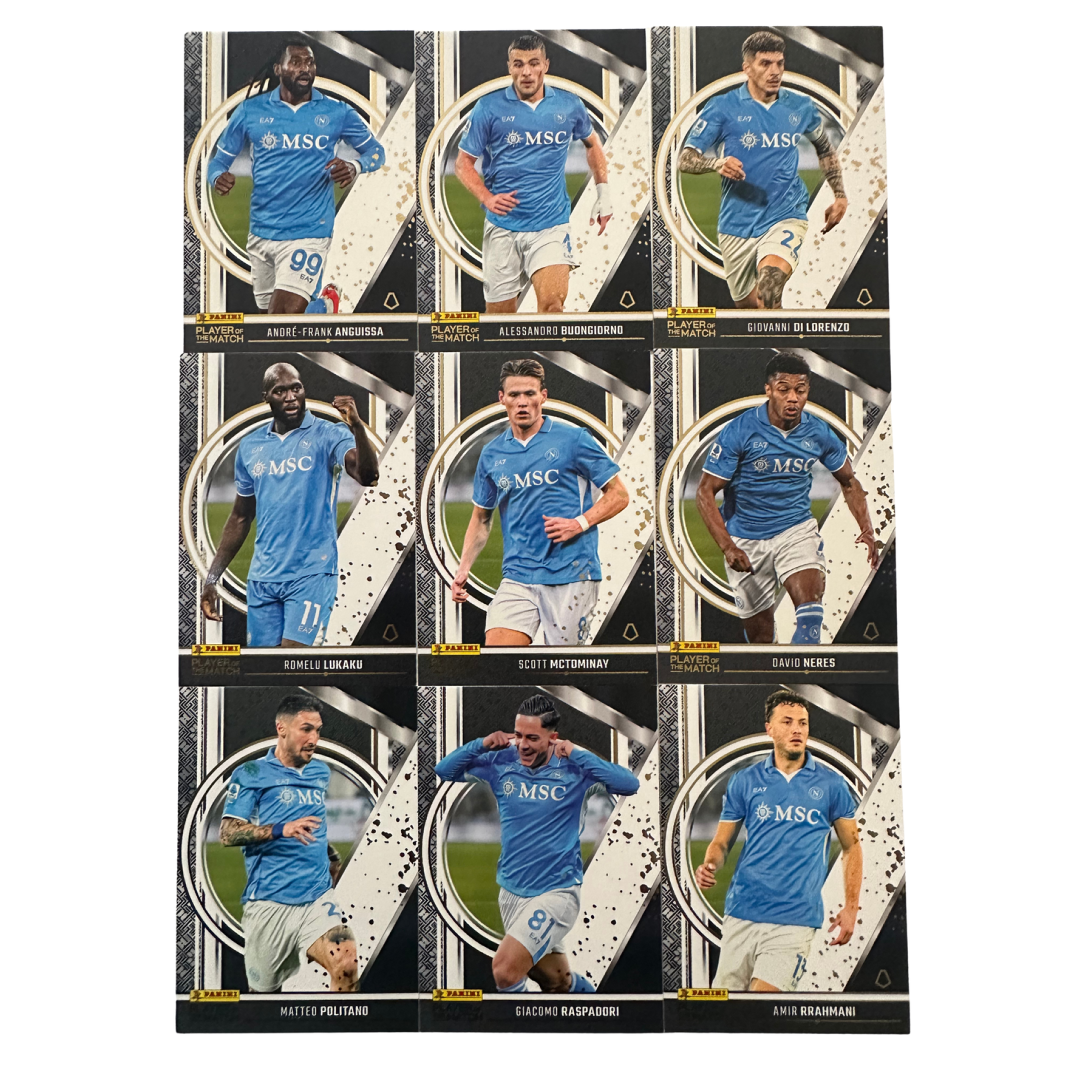 Player of the Match 2024/25 Panini - Scegli squadra completa Juventus Inter Milan Napoli
