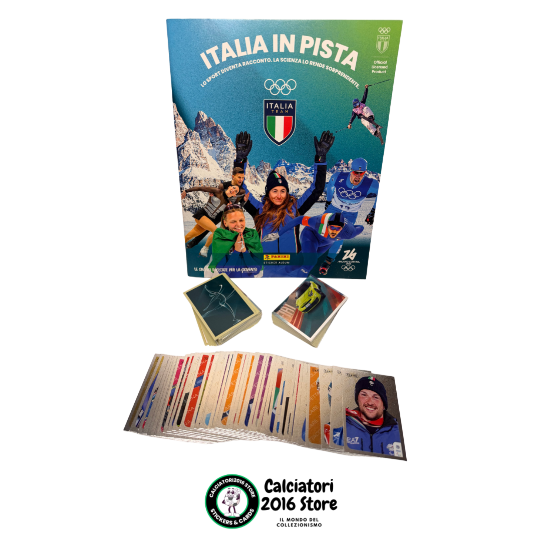 Italia in Pista Panini 2026 - album + set 192 figurine + 40 card
