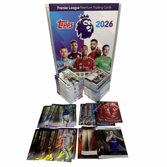 Topps Premier League 2026 Trading Card raccoglitore + set 450 cards + Limited Edition
