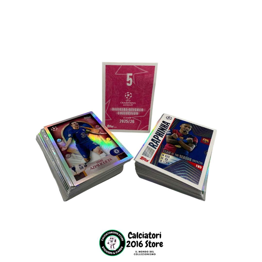 Champions League 2025/26 Topps - lotto 170 figurine diverse