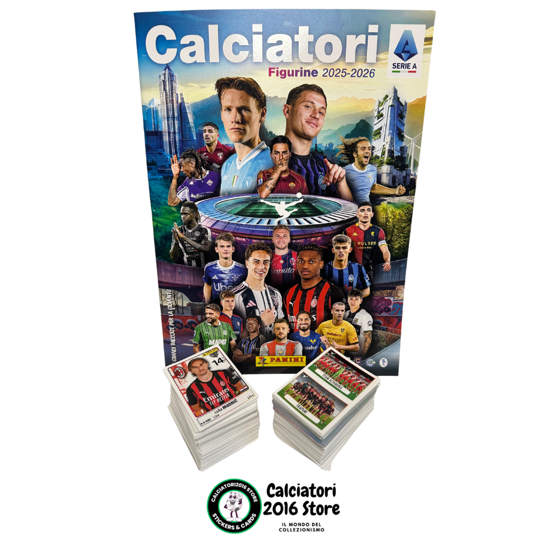 Calciatori Panini 2025/26 - Album vuoto + Set completo 618 figurine