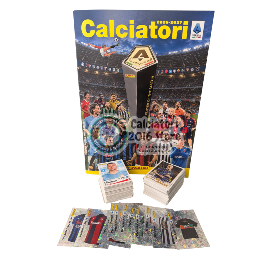 Calciatori Panini 2026/27 - Album vuoto + Set completo 609 Figurine