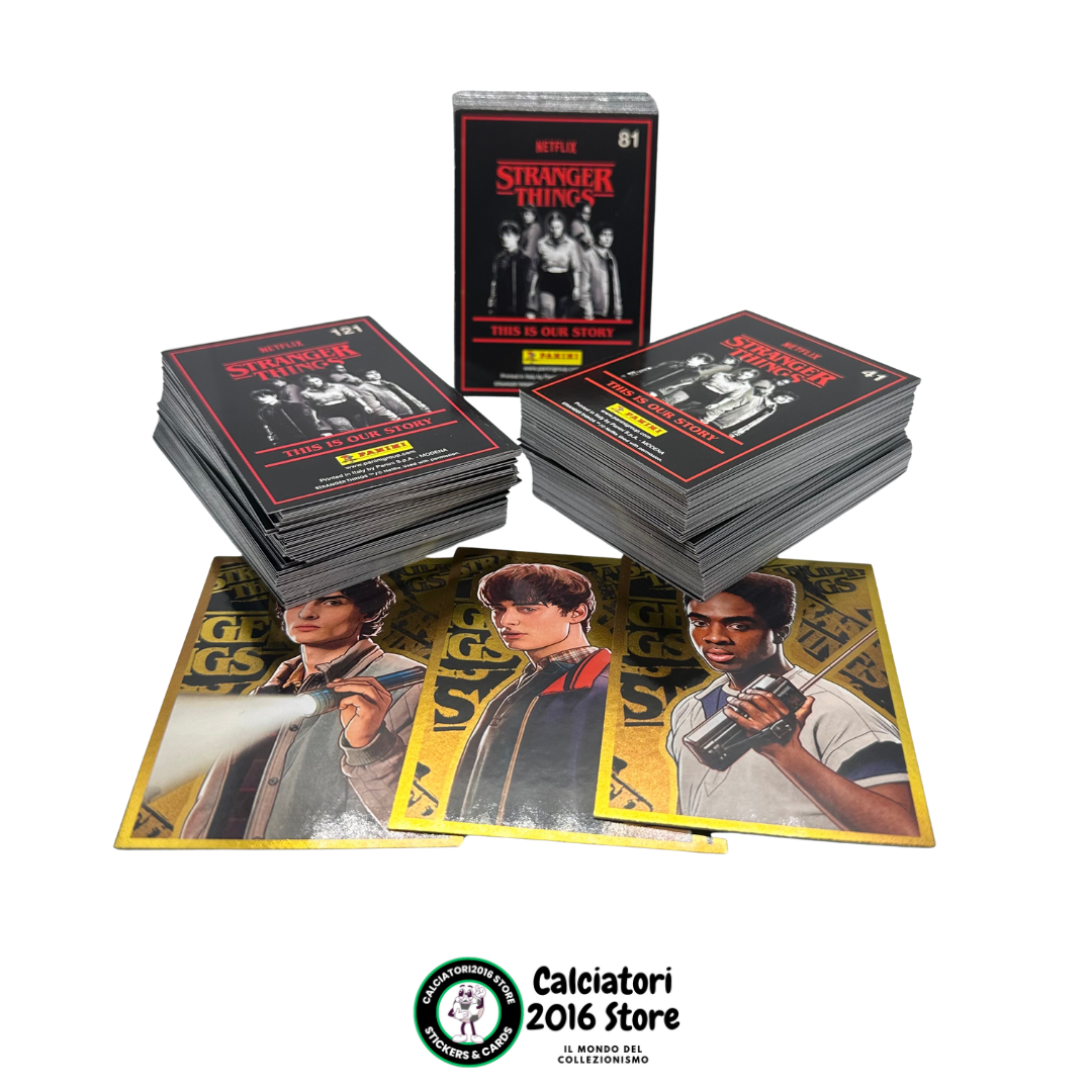 Stranger Things Panini Trading Card - Set completo 190 Card + 3 Limited