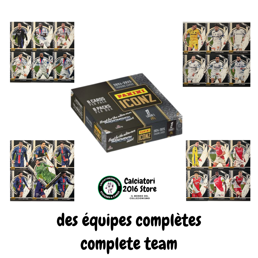 ICONZ Ligue 1 2024/25 Panini - Scegli Squadra Team équipe PSG Lyonnais Marseille Monaco