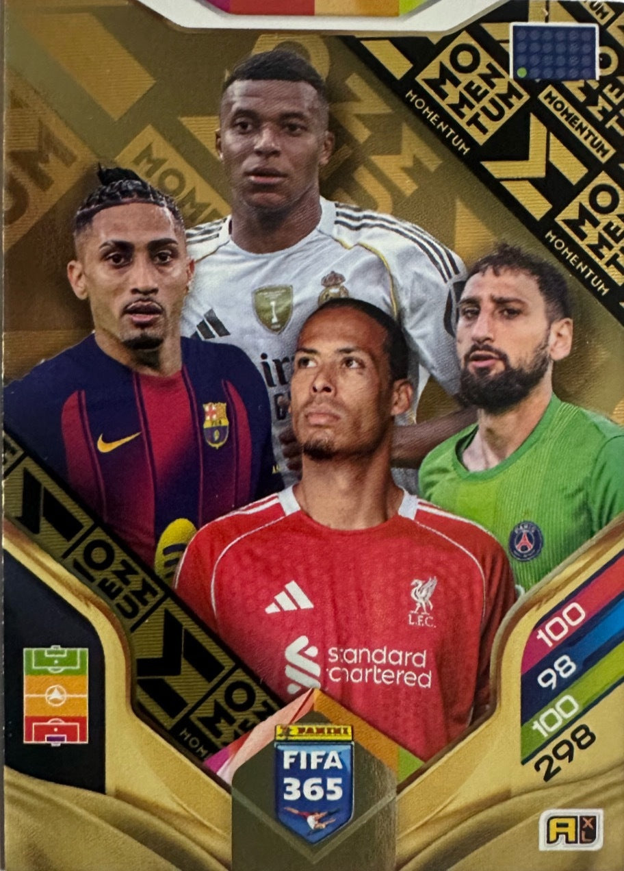 Panini Adrenalyn XL FIFA 365 2026 - Limited Momentum Premium Gold XXL a scelta