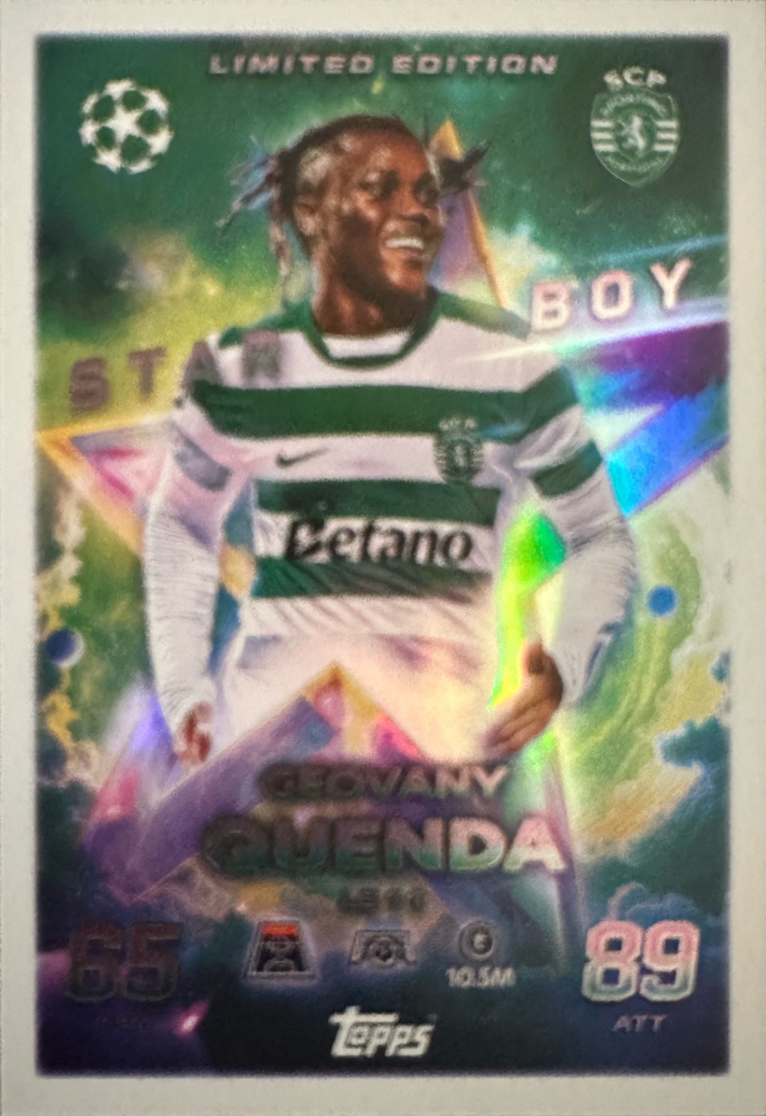 Topps Match Attax 2025/26 UCL Champions League - Scegli Chrome Black Limited
