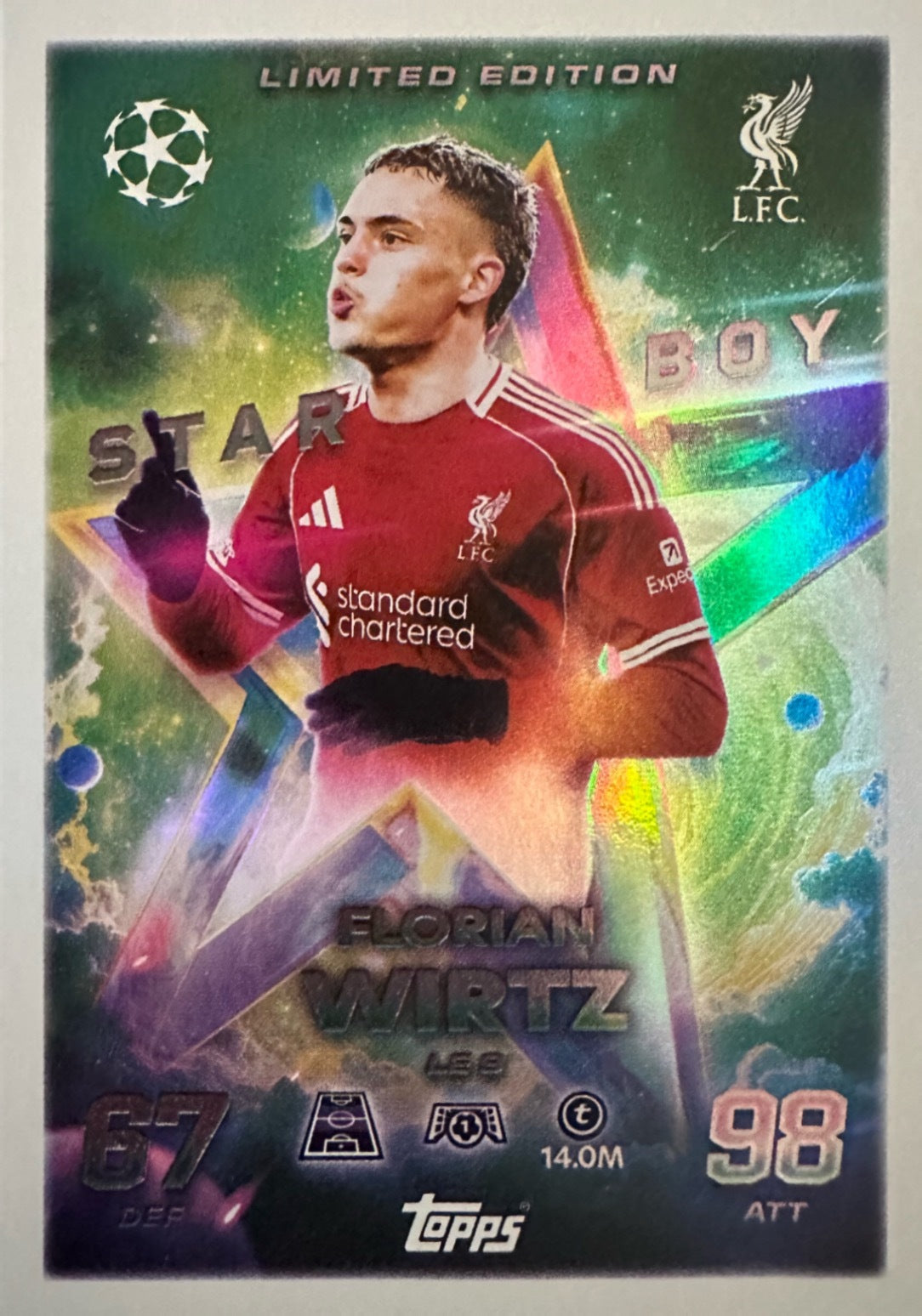 Topps Match Attax 2025/26 UCL Champions League - Scegli Chrome Black Limited