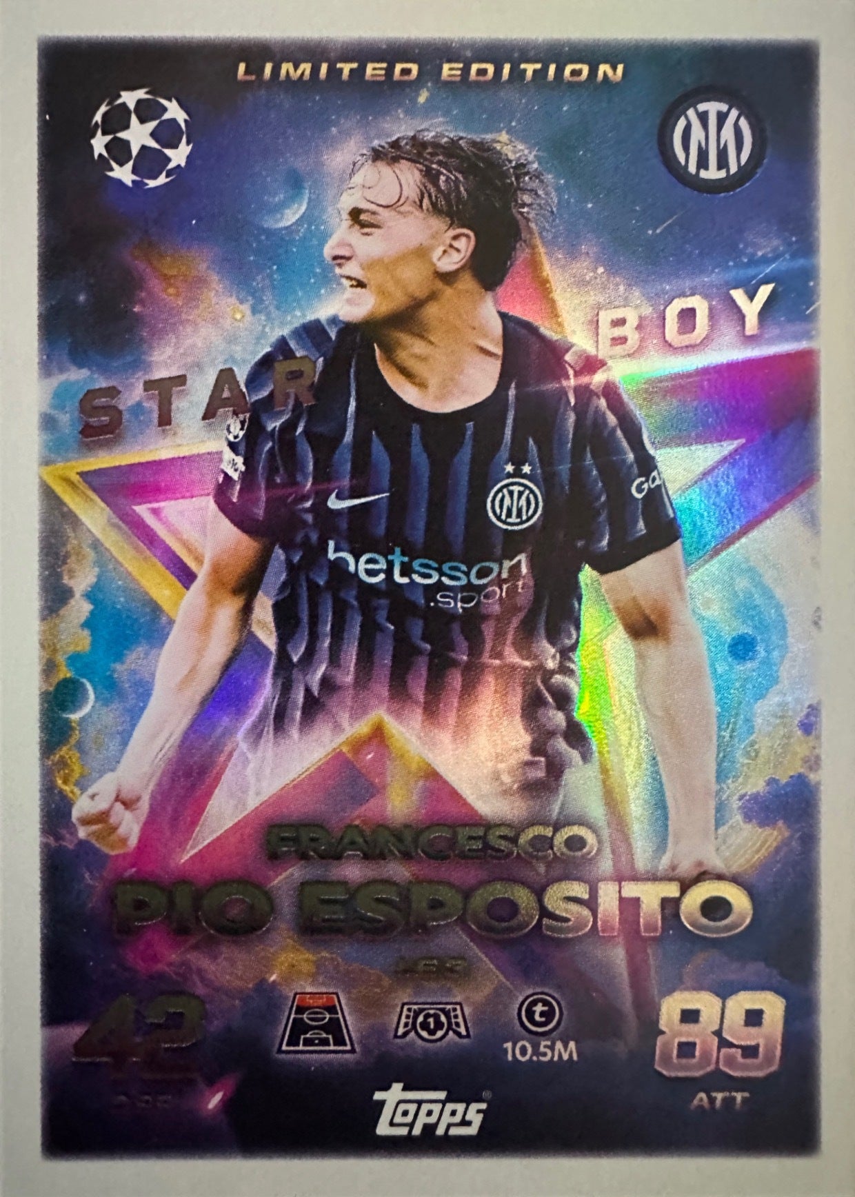 Topps Match Attax 2025/26 UCL Champions League - Scegli Chrome Black Limited