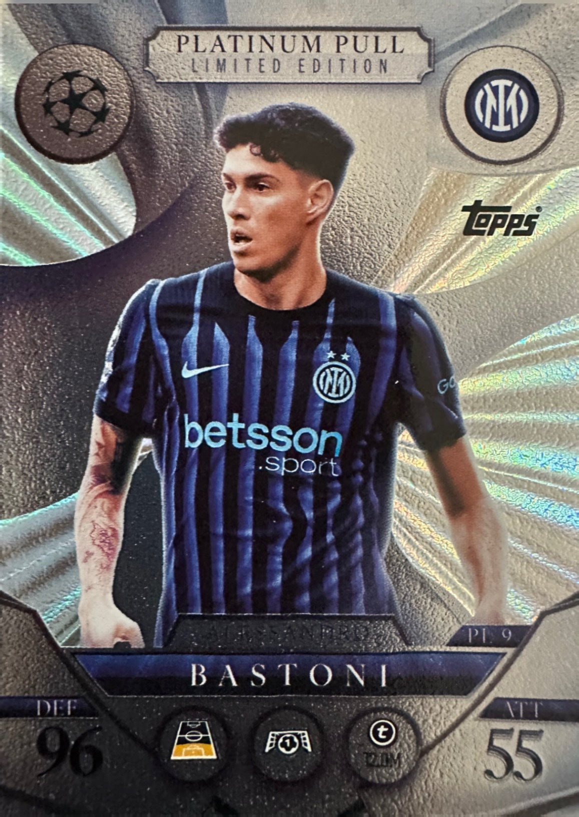 Topps Match Attax 2025/26 UCL Champions League - Scegli Chrome Black Limited