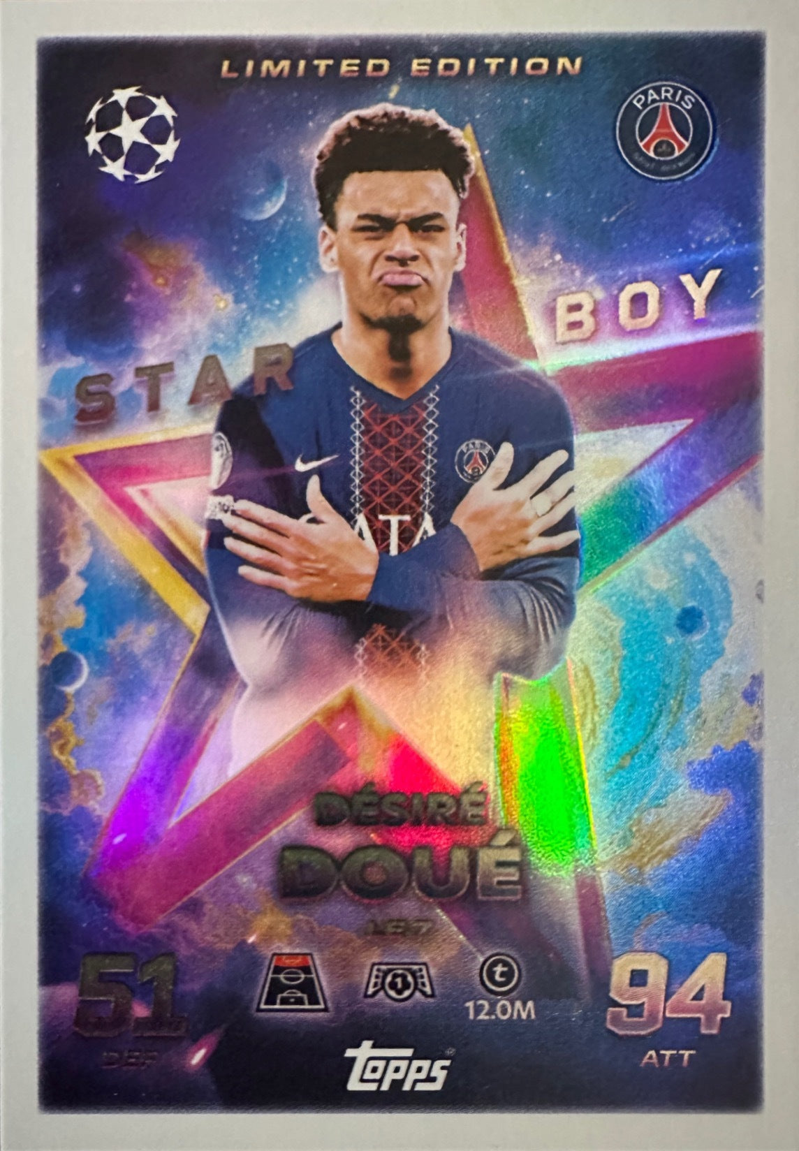 Topps Match Attax 2025/26 UCL Champions League - Scegli Chrome Black Limited