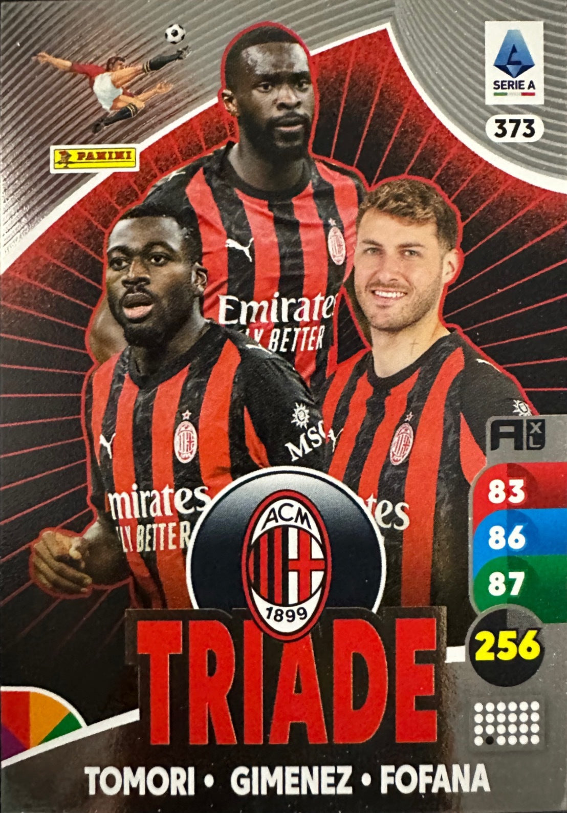 Panini Calciatori Adrenalyn XL 2025-26 card triade/diamante a scelta N. 301-400