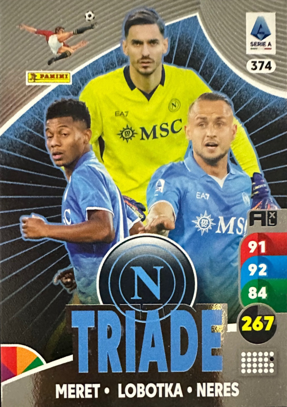 Panini Calciatori Adrenalyn XL 2025-26 card triade/diamante a scelta N. 301-400