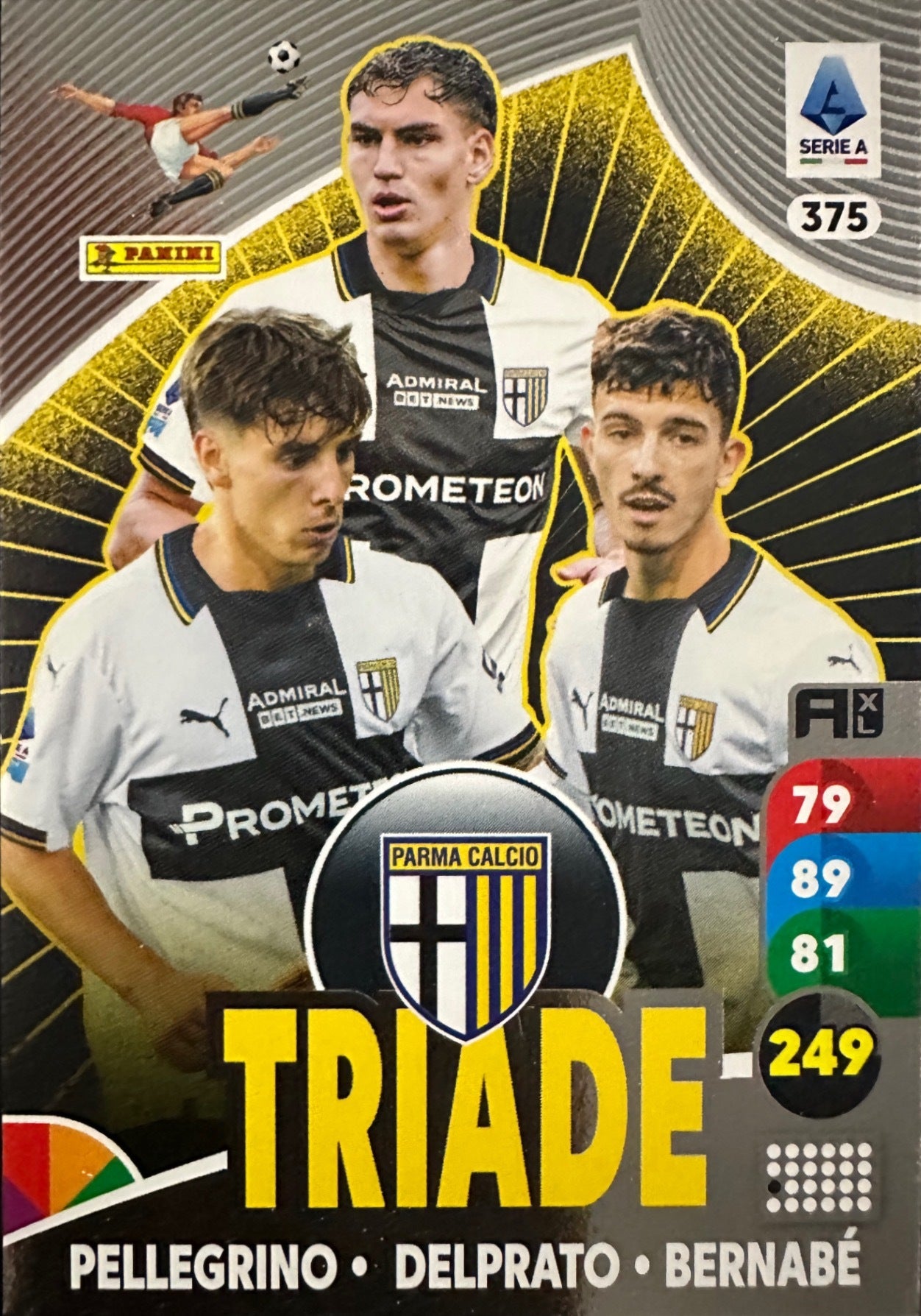 Panini Calciatori Adrenalyn XL 2025-26 card triade/diamante a scelta N. 301-400