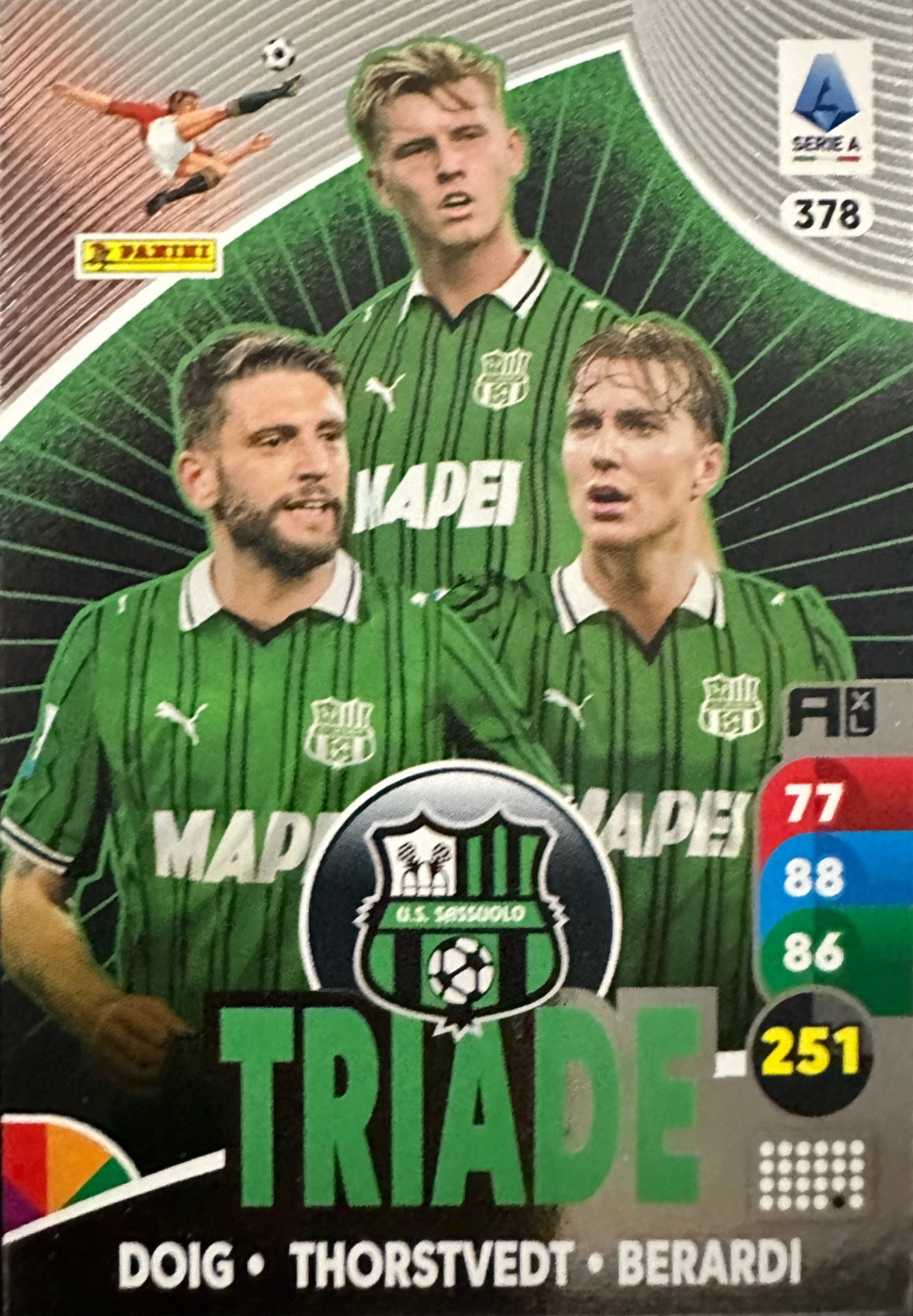 Panini Calciatori Adrenalyn XL 2025-26 card triade/diamante a scelta N. 301-400