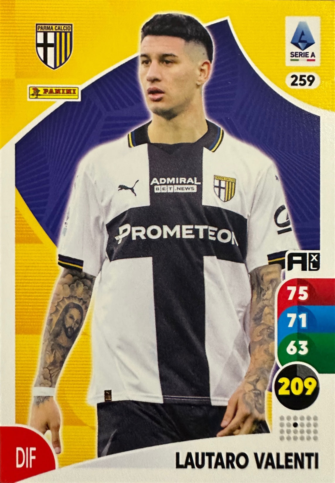Panini Calciatori Adrenalyn XL 2025-26 card base logo a scelta N. 201-300