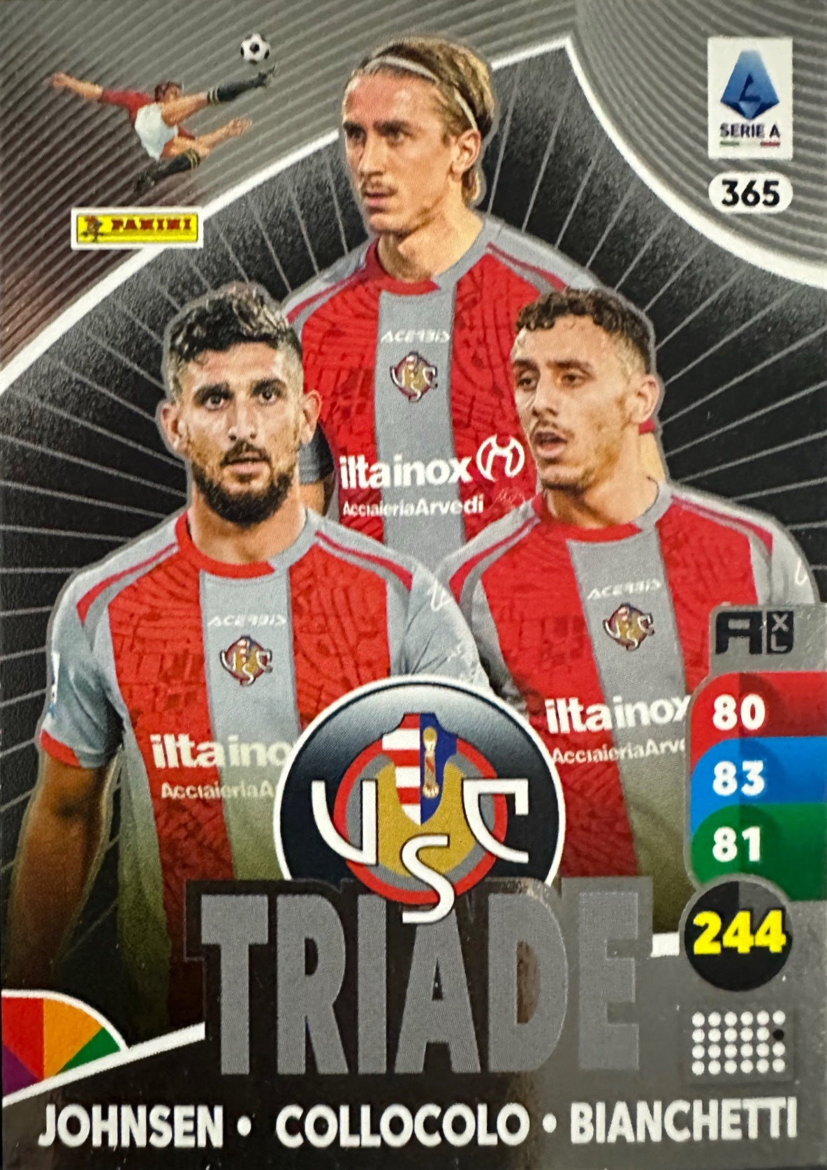 Panini Calciatori Adrenalyn XL 2025-26 card triade/diamante a scelta N. 301-400