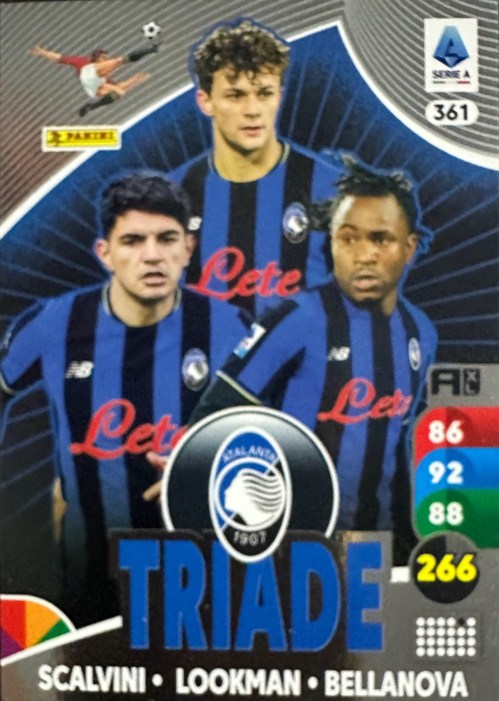 Panini Calciatori Adrenalyn XL 2025-26 card triade/diamante a scelta N. 301-400