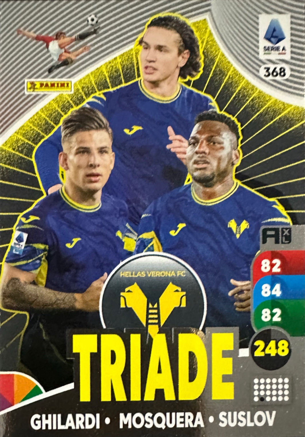 Panini Calciatori Adrenalyn XL 2025-26 card triade/diamante a scelta N. 301-400