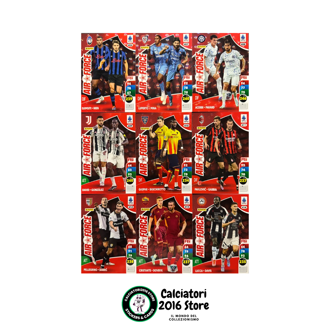 Tarjetas completas del equipo Panini Calciatori Adrenalyn XL 2025-26 a tu elección
