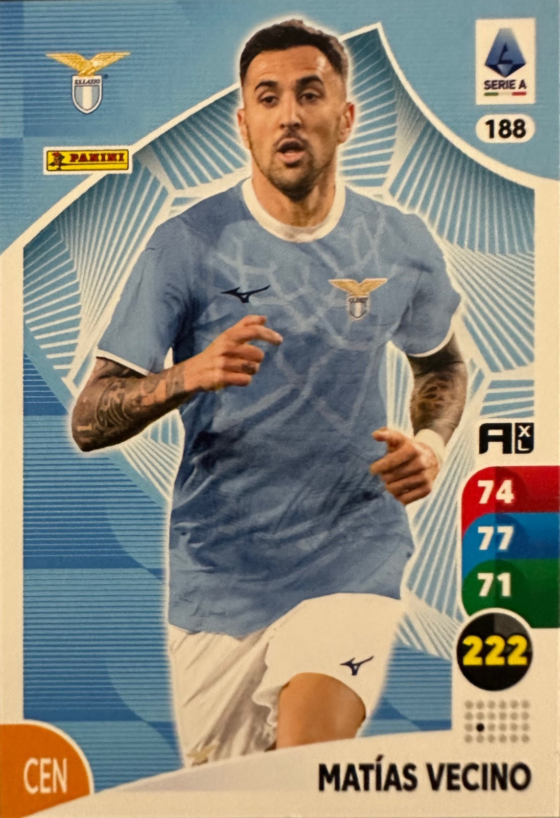 Panini Calciatori Adrenalyn XL 2025-26 card base logo a scelta N. 101-200