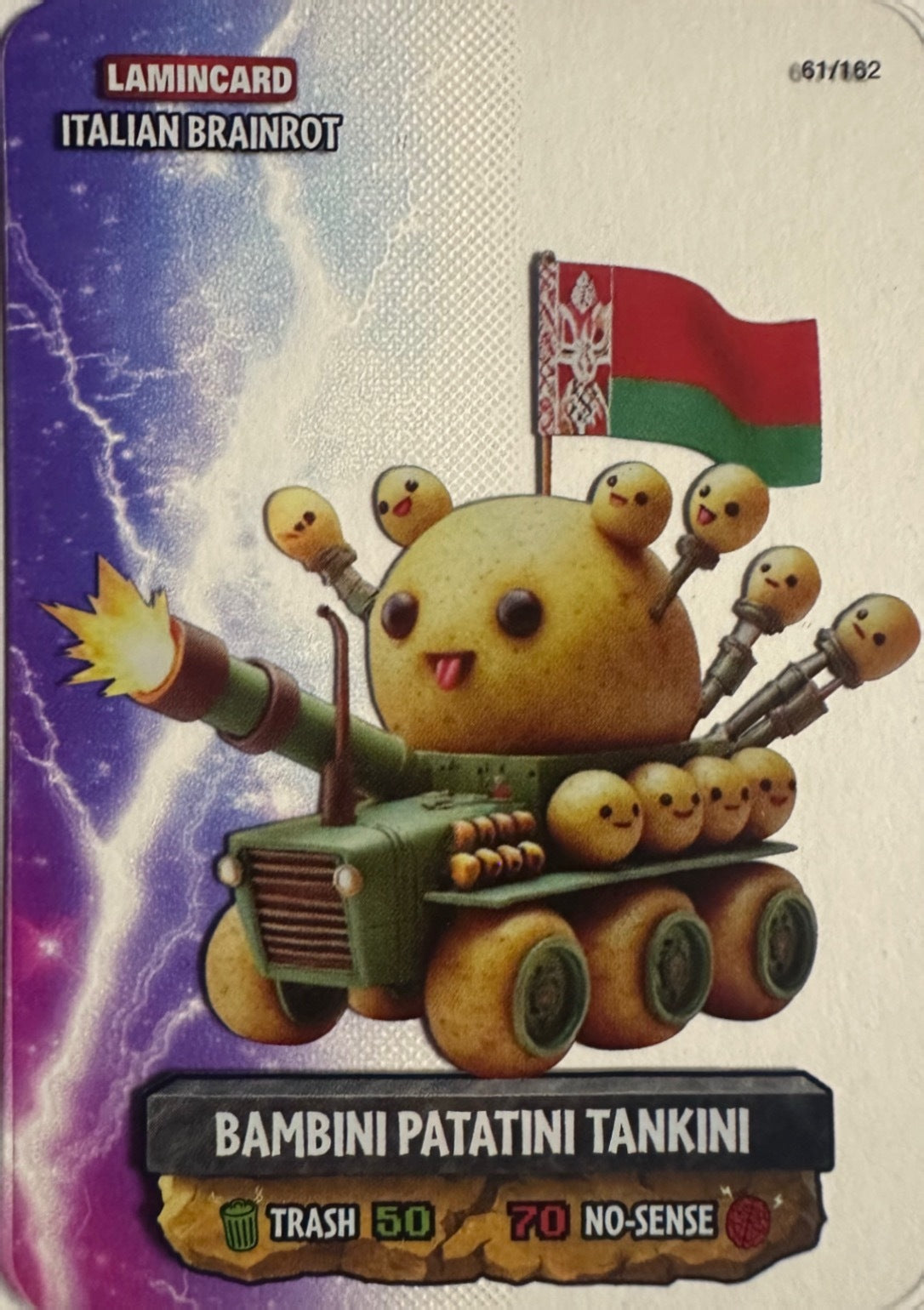 Italian Brainrot Lamincard Multiverse Diramix - Card Base Metal a scelta 1-100