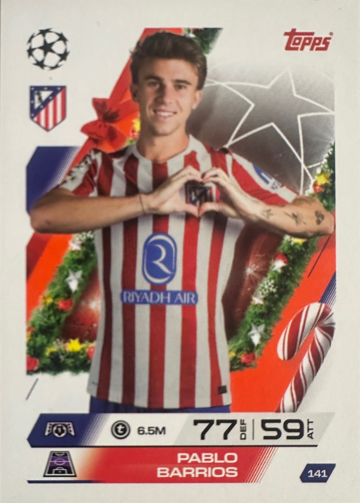 Topps Match Attax 2025/26 UCL Champions League - Scegli Parallel Festive Squadzone