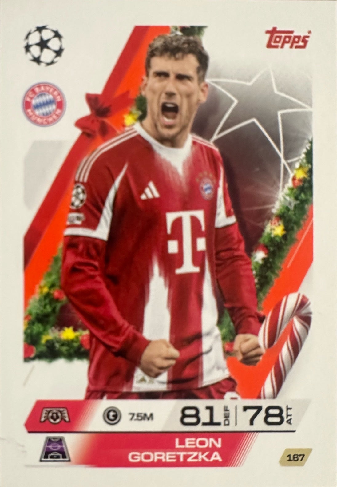 Topps Match Attax 2025/26 UCL Champions League - Scegli Parallel Festive Squadzone