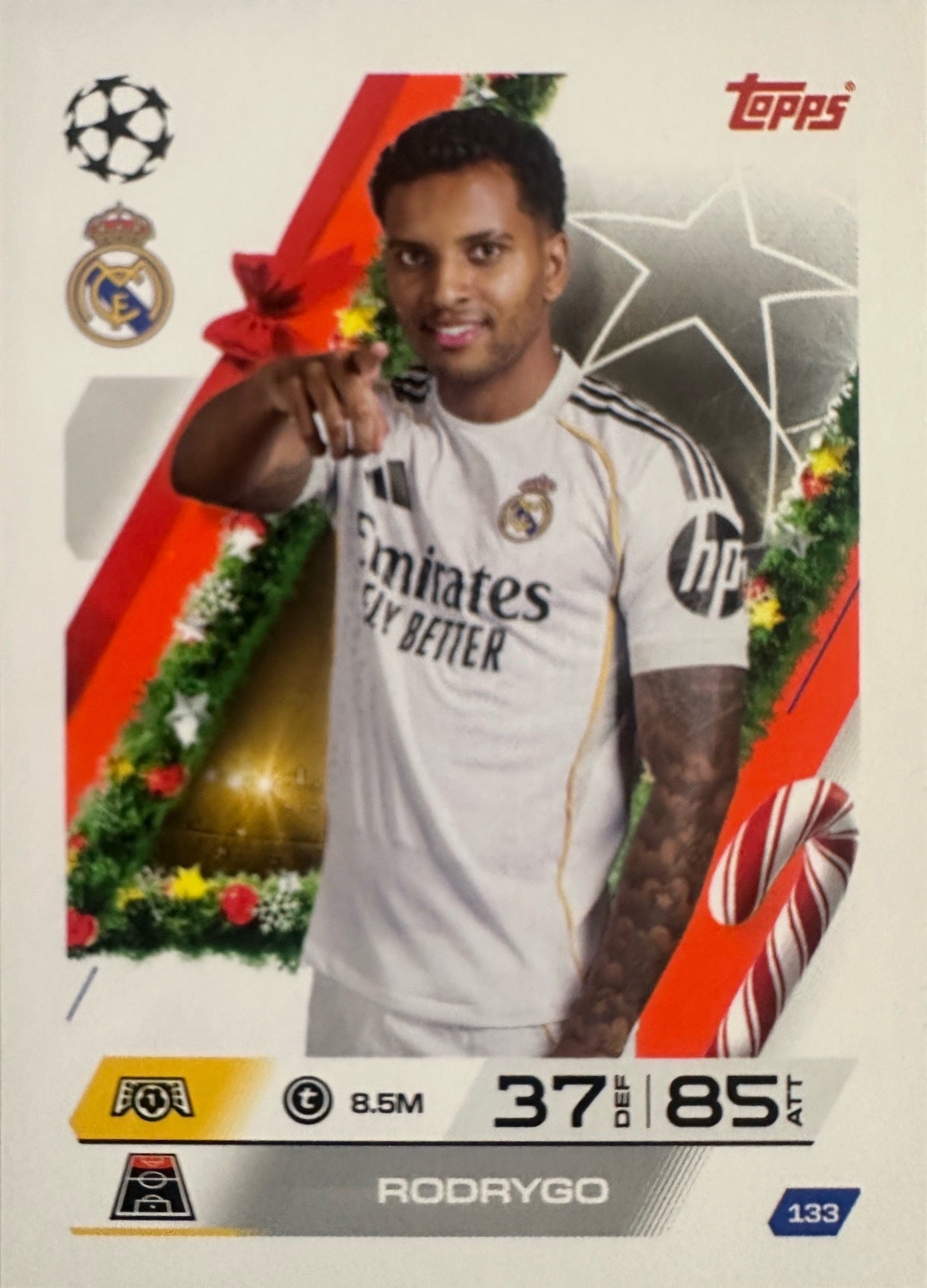 Topps Match Attax 2025/26 UCL Champions League - Scegli Parallel Festive Squadzone